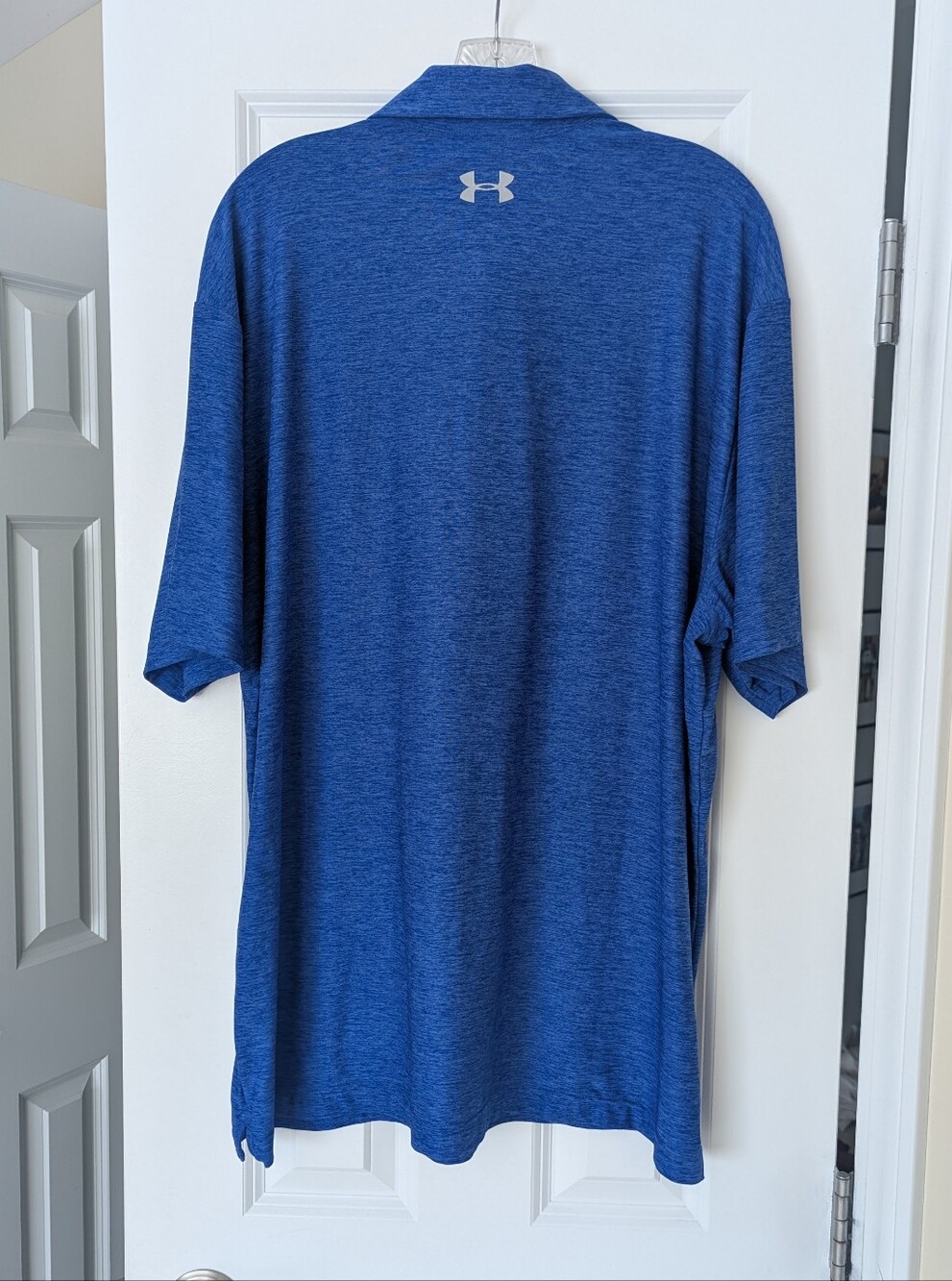 Under Armour Men's CHICAGO CUBS MLB HeatGear Blue Heathered Loose Polo Sz XXL - Picture 3 of 9